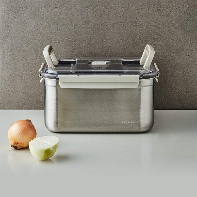 [Lock & Lock] Breathing Kimchi Containers - Stainless Steel (7 Sizes)