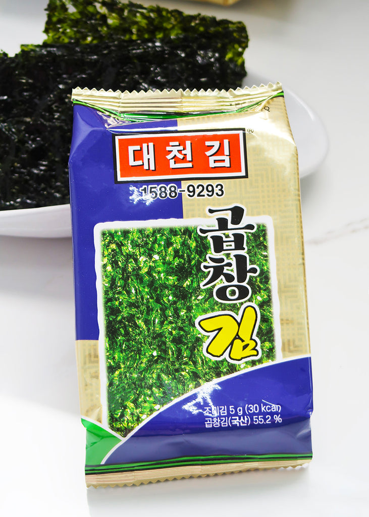 [Daechun Gim] Gopchang Roasted Seaweed Laver - 12 Pack