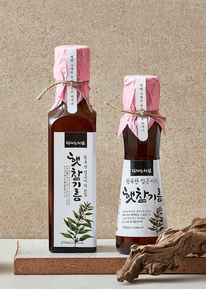 [Happy Jeong-Eun's] Fresh-Pressed Toasted Sesame Oil (Light Roast)