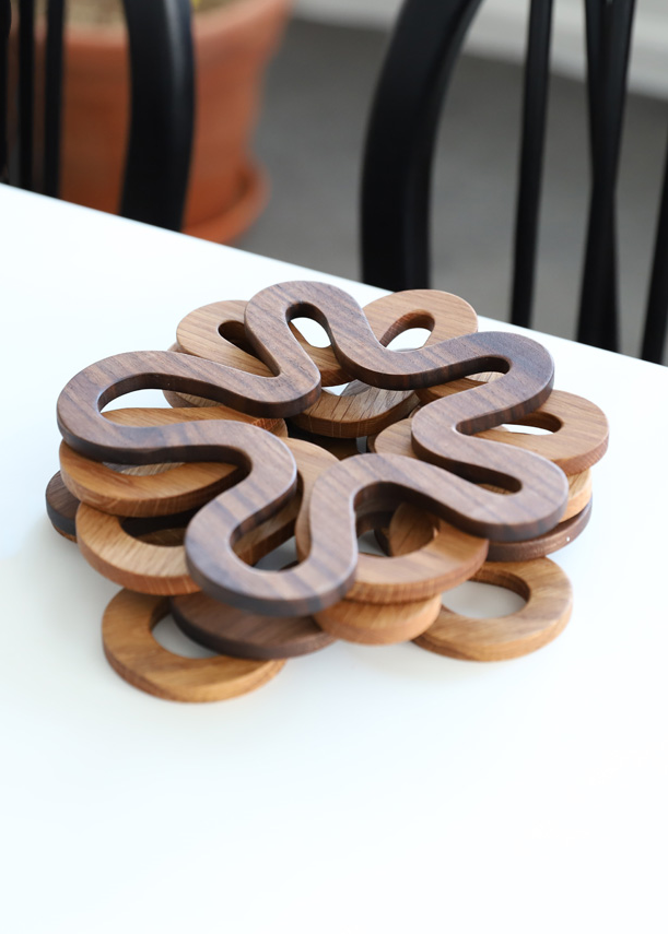 [JF] Korean Wooden Pot Holder (Trivet)