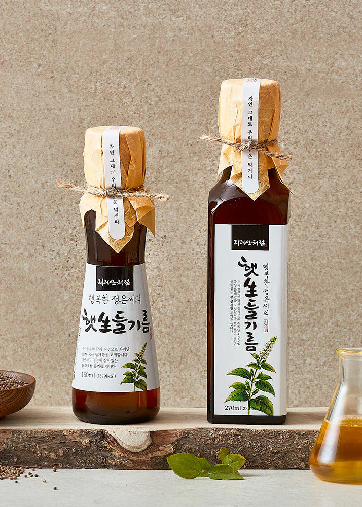 [Happy Jeong-Eun's] Fresh-Pressed Untoasted Perilla Oil