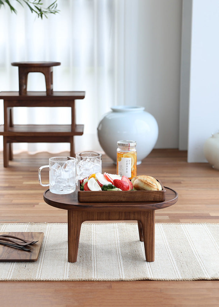 [JF] Walnut Korean Soban Table (Oval Shape) – Gochujar Global